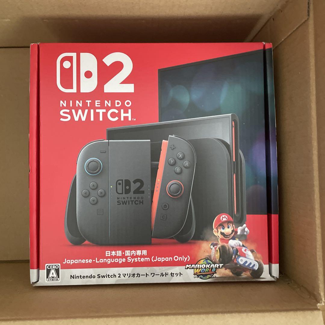 Nintendo switch 本体　付属品　マリオカートセット　箱付き Nintendo Switch 2 マリオカート ワールド セット ニンテンドー