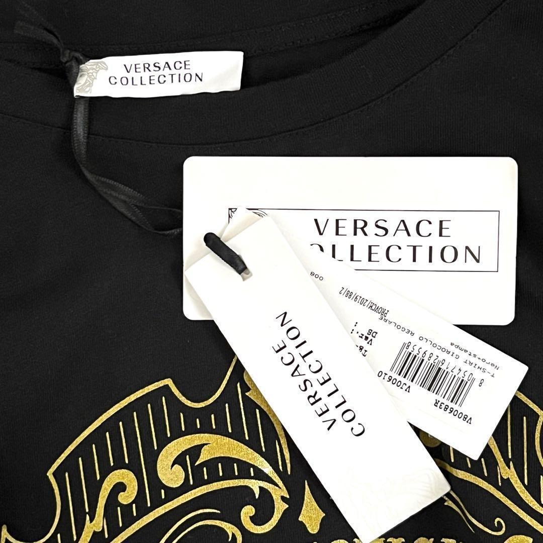 【VERSACE】 ヴェルサーチ バロック柄 メデューサ Tシャツ ★タグ付★ VERSACE】 ヴェルサーチ バロック柄 メデューサ Tシャツ ☆タグ