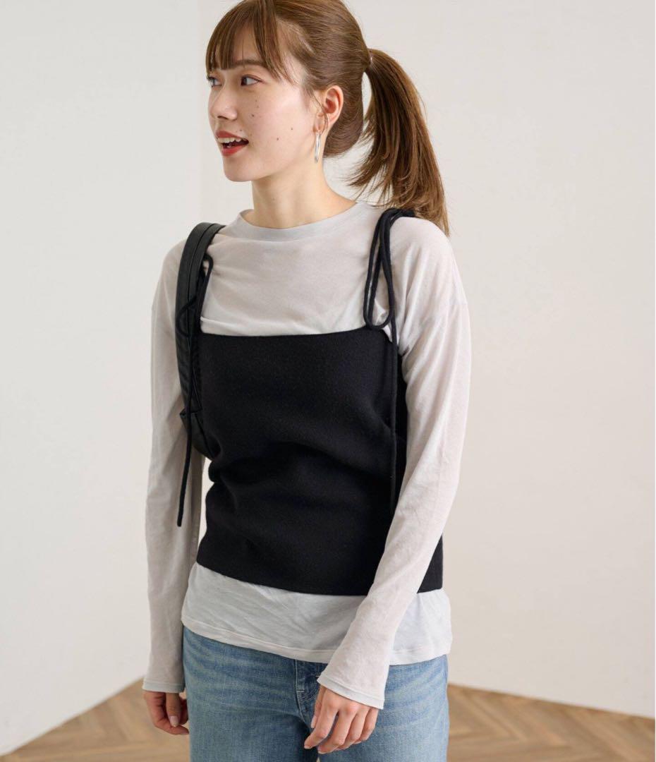 驚きの価格が実現！ naachan☆さま専用 FRAMeWORK 安い トップス超 - 赤 ニットビスチェ トップス