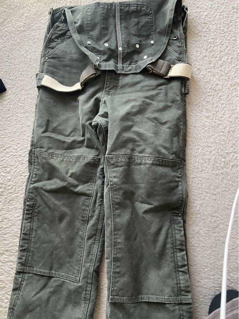 Carharttオーバーオール緑