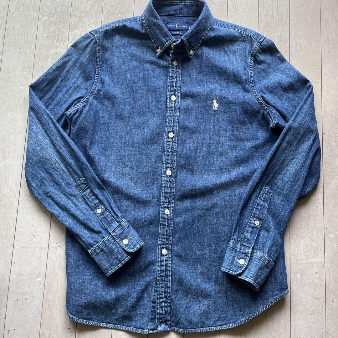 Ralph Lauren カスタムフィット デニムシャツ L