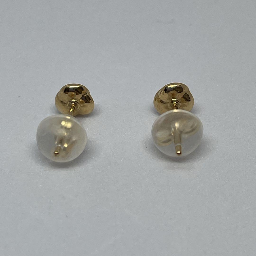 【ジュエリーツツミ】K18イエローゴールドダイヤモンドピアス