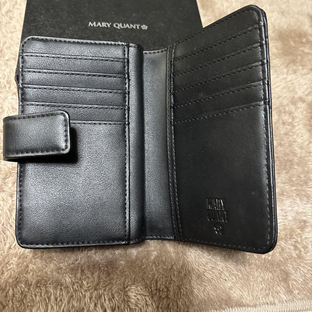 MARY QUANT ブラック 二つ折り財布