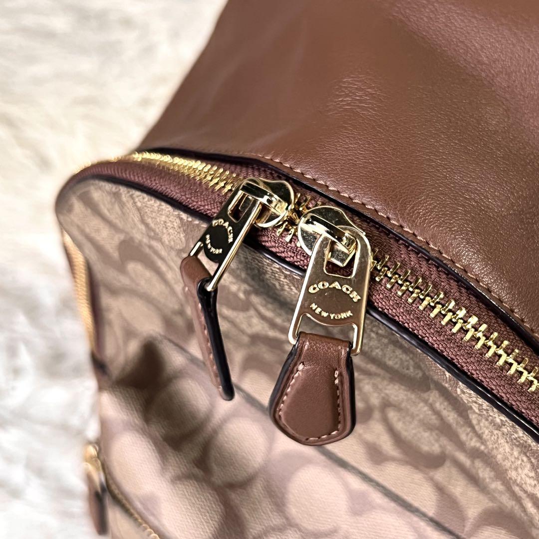 【極美品】COACH リュック ブラウン PVC F32200