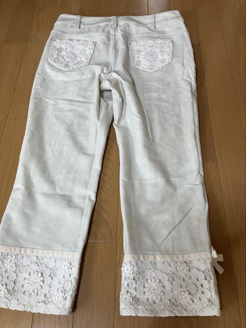 未使用　スーパービューティー　44 XL クロップドパンツ　ストレッチ