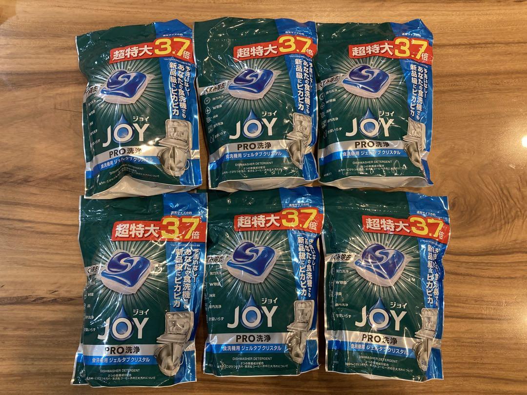 JOY　食洗機用　ジェルタブクリスタル　超特大　48個入り×6袋セット