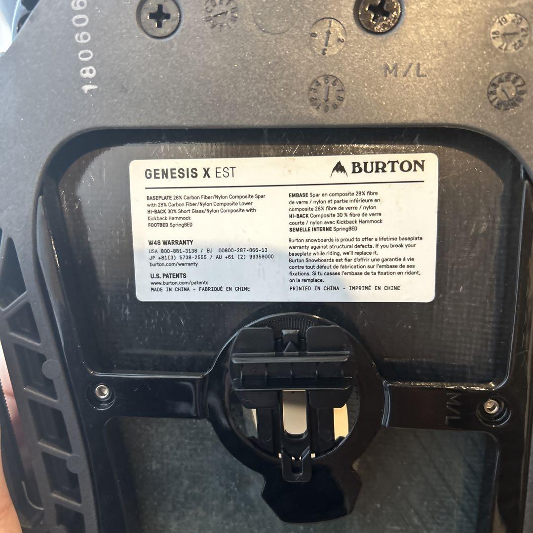 新品BURTON GENESIS X EST Mサイズバートンジェネシスエックス