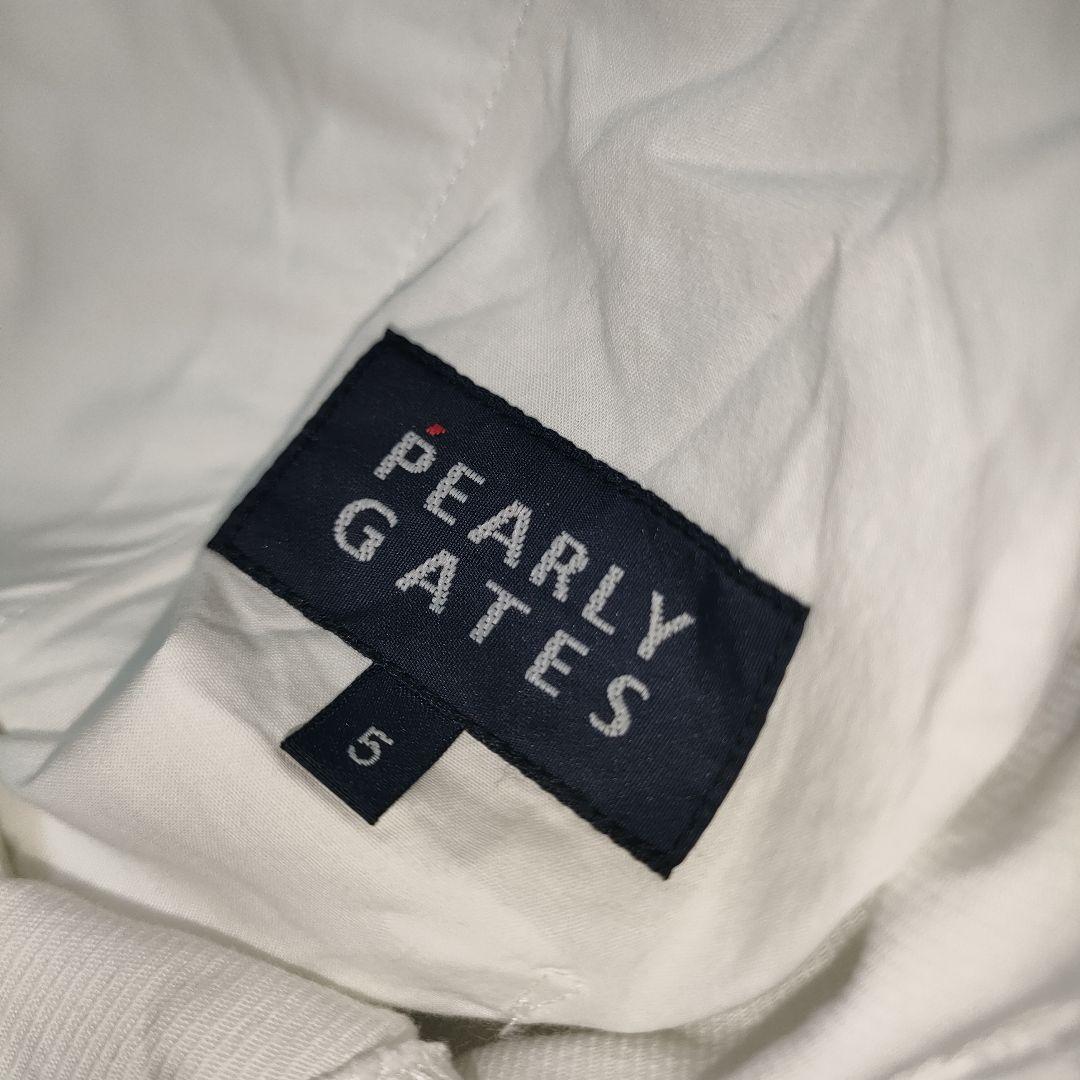未使用！　PEARLY　GATES ストレッチパンツ　ホワイト Lサイズ 5