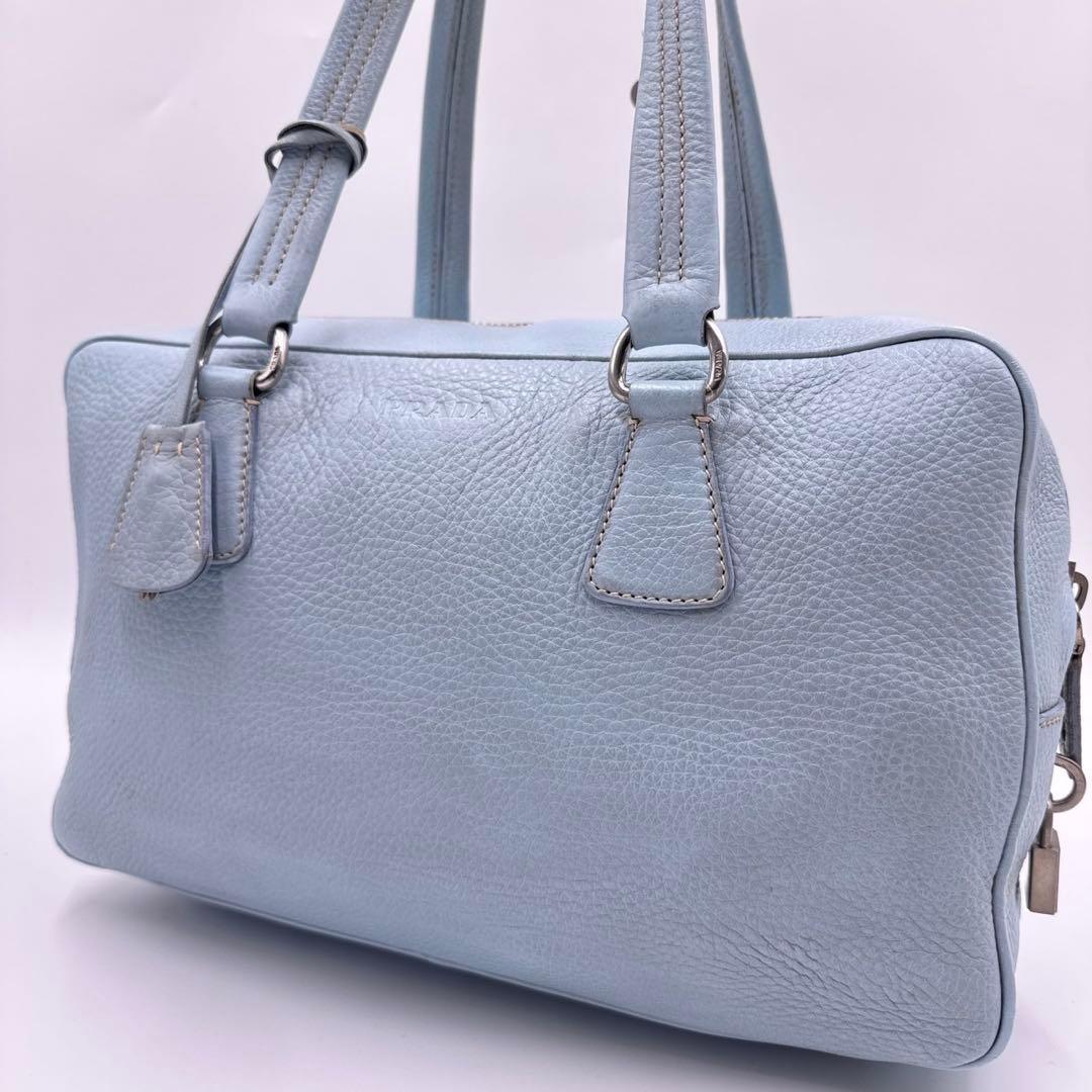プラダ PRADA トートバッグ レザー 白タグ