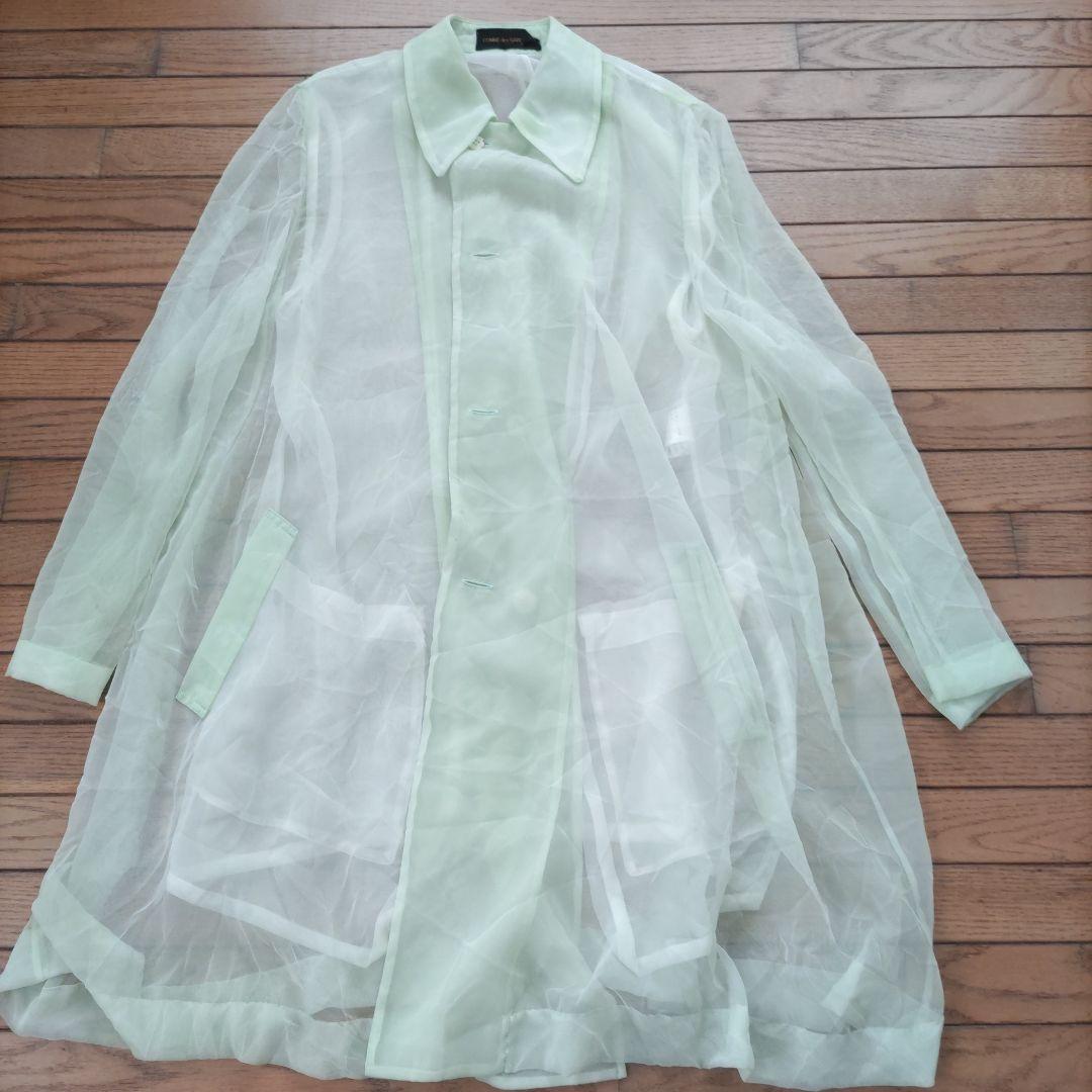 COMME des GARÇONS ロングコート ベージュ・グリーン 入荷now 買えない COMME des ベージュ・グリーン ロングコート