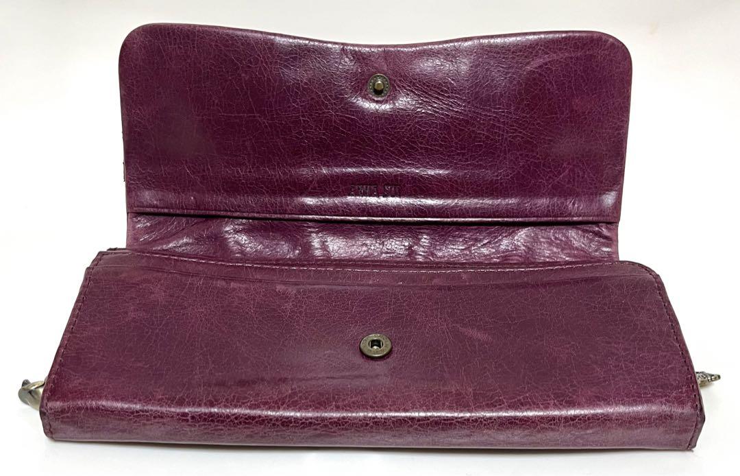 【数回使用】ANNA SUI 財布 ローズガーデン 鳥 被せ アナスイ