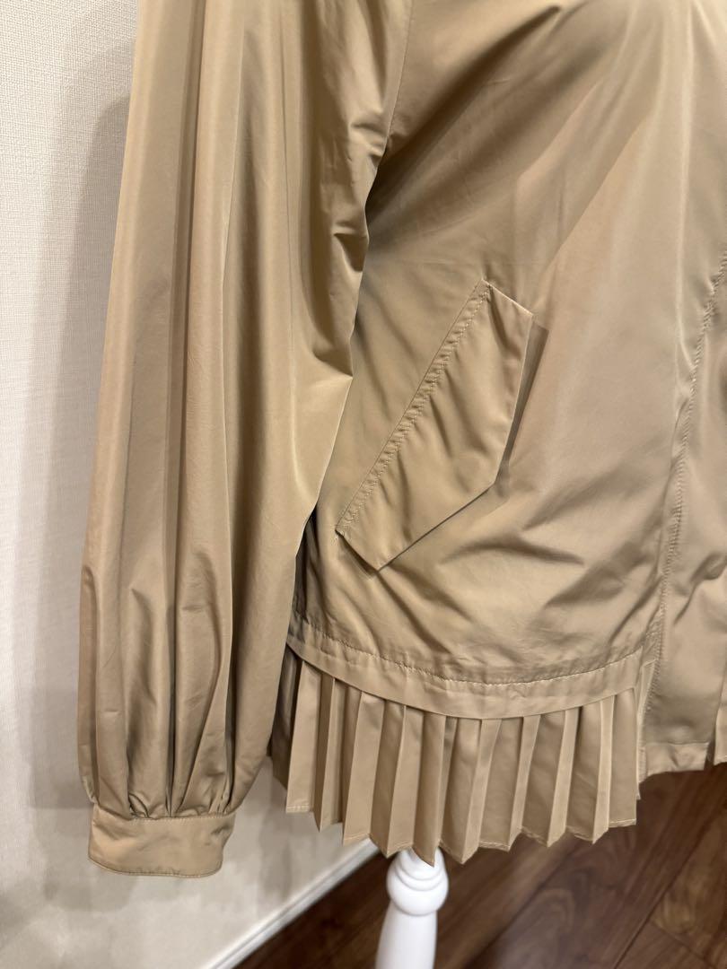 美品　LANVINenBleu ランバンオンブルー　プリーツブルゾン ベージュ