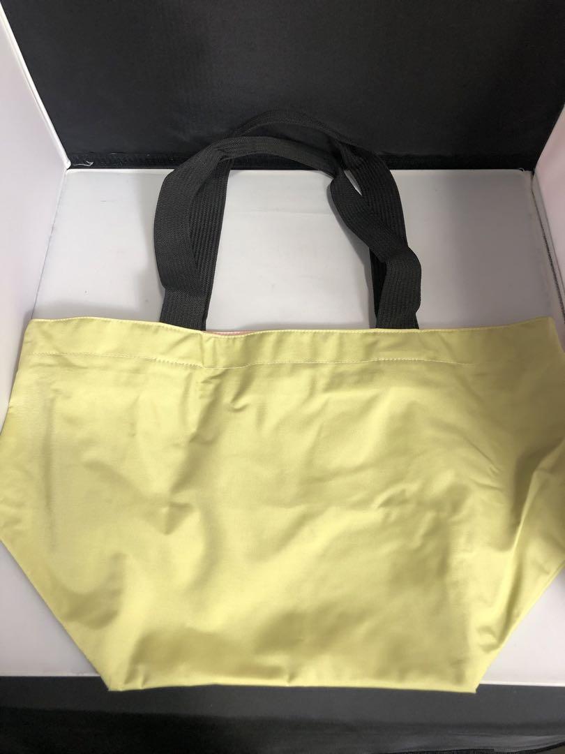 新品入荷 Herve Chapelier ナイロン製黄緑トートバッグ OU051602 バッグ