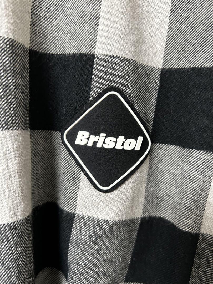 トップス F.C.R.B BIG LOGO FLANNEL BAGGY SHIRT