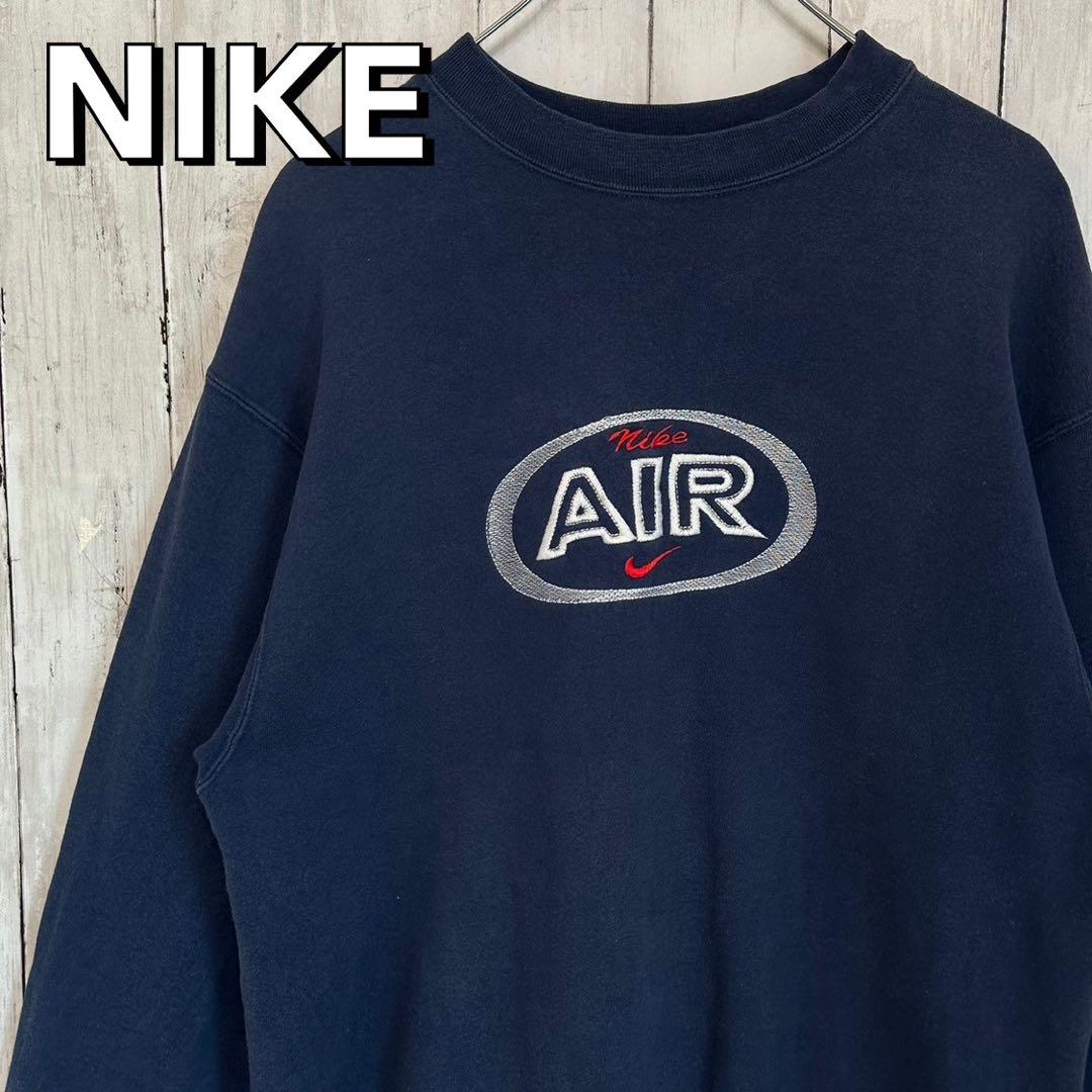 NIKE ナイキ スウェット L センターロゴ 刺繍ロゴ USA製 90s