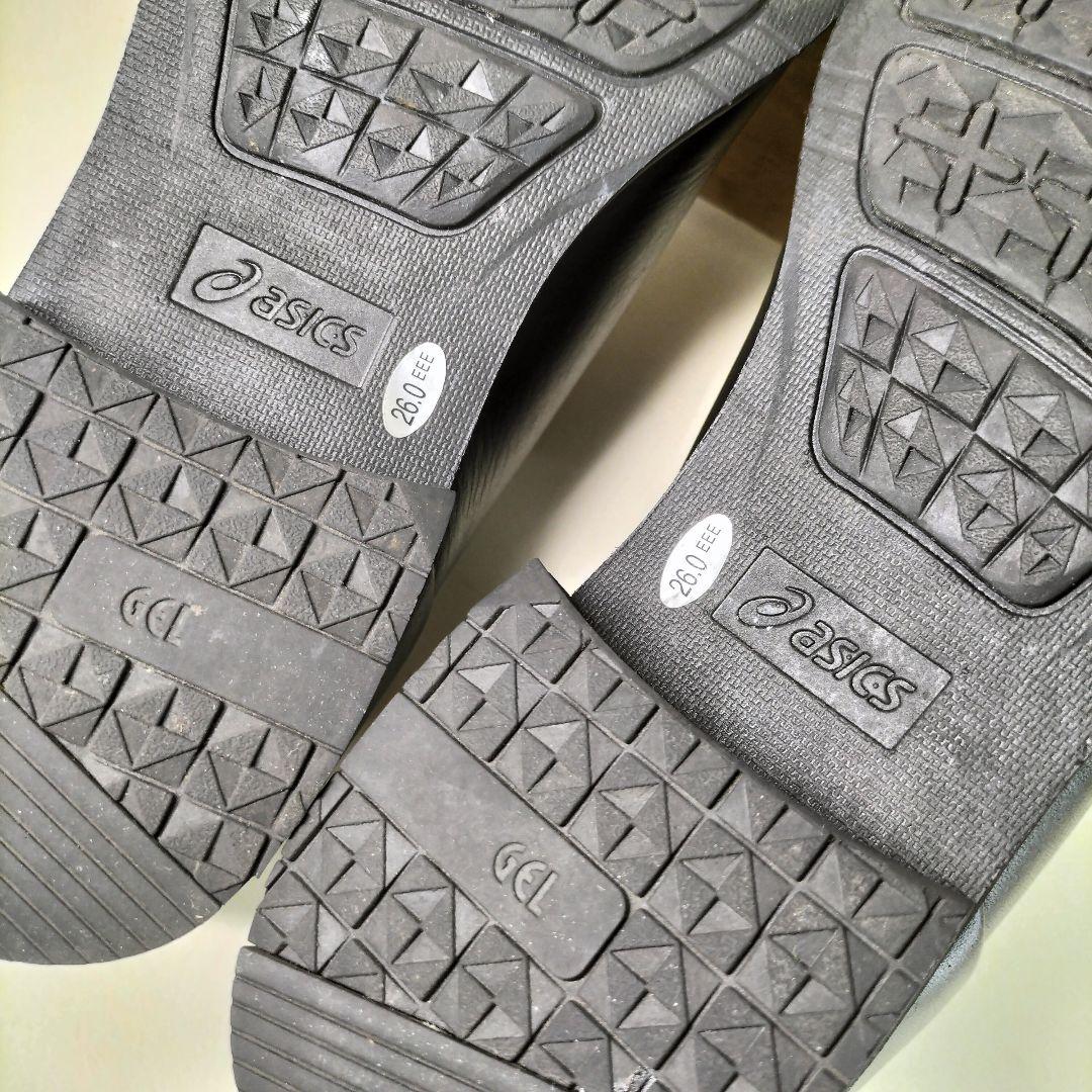 美品✨ asics Runwalk 26cm スリッポン サイドゴア ローファー