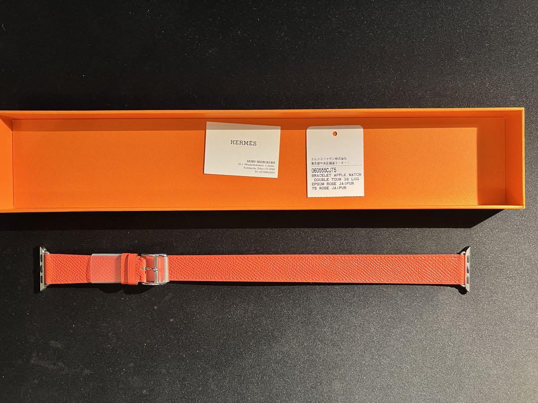 未使用 HERMES アップルウォッチ レザーベルト ドゥブルトゥール 画像1