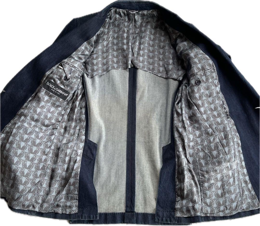 DOLCE&GABBANA デニム　ダブルテーラードジャケット　48