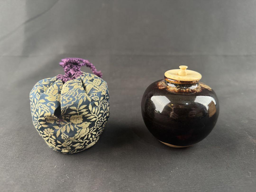 1177 桶谷定一作　文琳茶入　未使用 新 発売ホビー・楽器・アート - 桶谷定一 作 文琳 茶入 茶道具