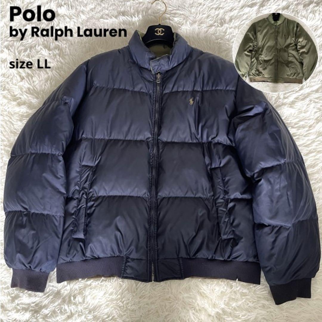 【POLO by Ralph Loren】90s ダウンジャケット リバーシブル