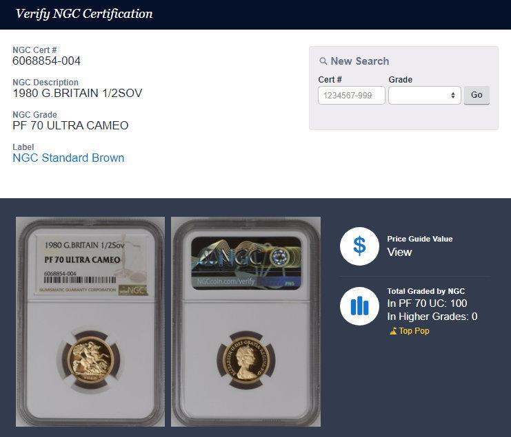 はいかがで 1980年 2ソブリン 金貨 NGC PF70UC XFWsH-m32088894066 イギリス エリザベス2世 1 おもちゃ・