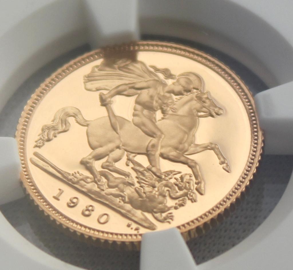 はいかがで 1980年 2ソブリン 金貨 NGC PF70UC XFWsH-m32088894066 イギリス エリザベス2世 1 おもちゃ・