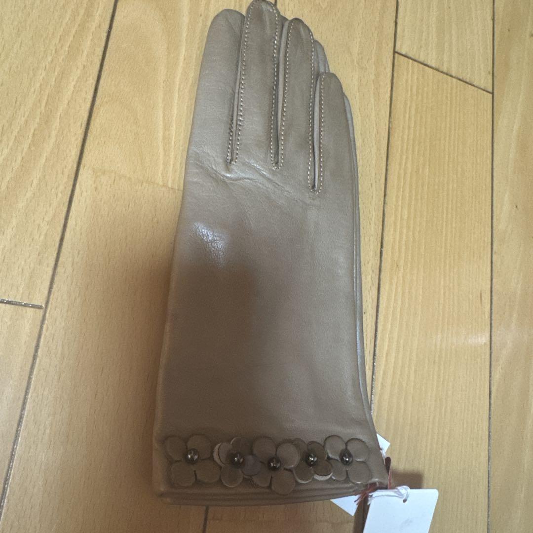 ANTEPRIMA 羊革 手袋 花飾り付き 21cm