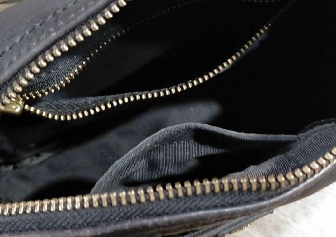 未使用RRL ブラックステッチレザーショルダーポーチ ビンテージ加工 未使用RRL ブラックステッチレザーショルダーポーチ ビンテージ