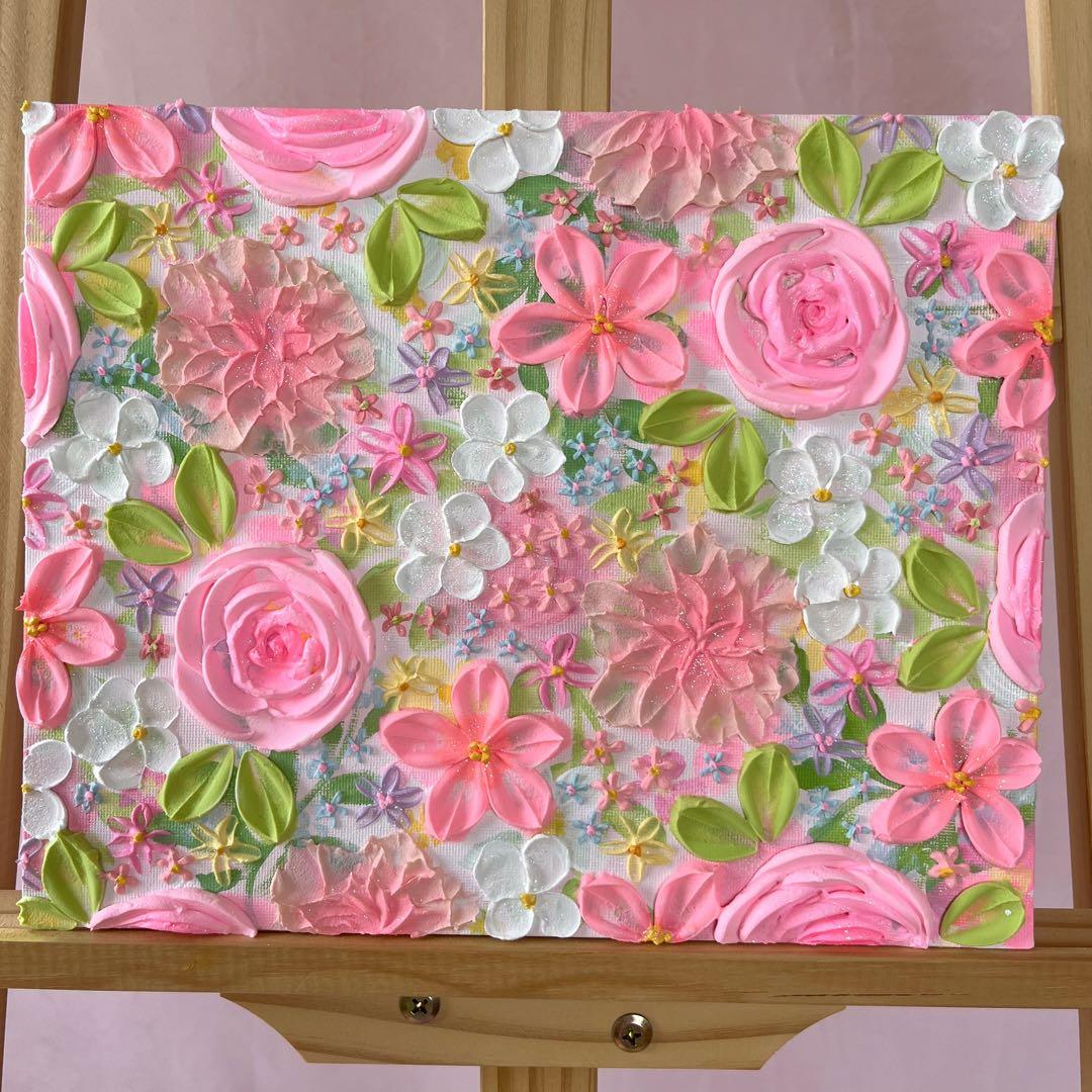 絵画 フラワーアート 花の絵 現代アート アートパネル 花柄