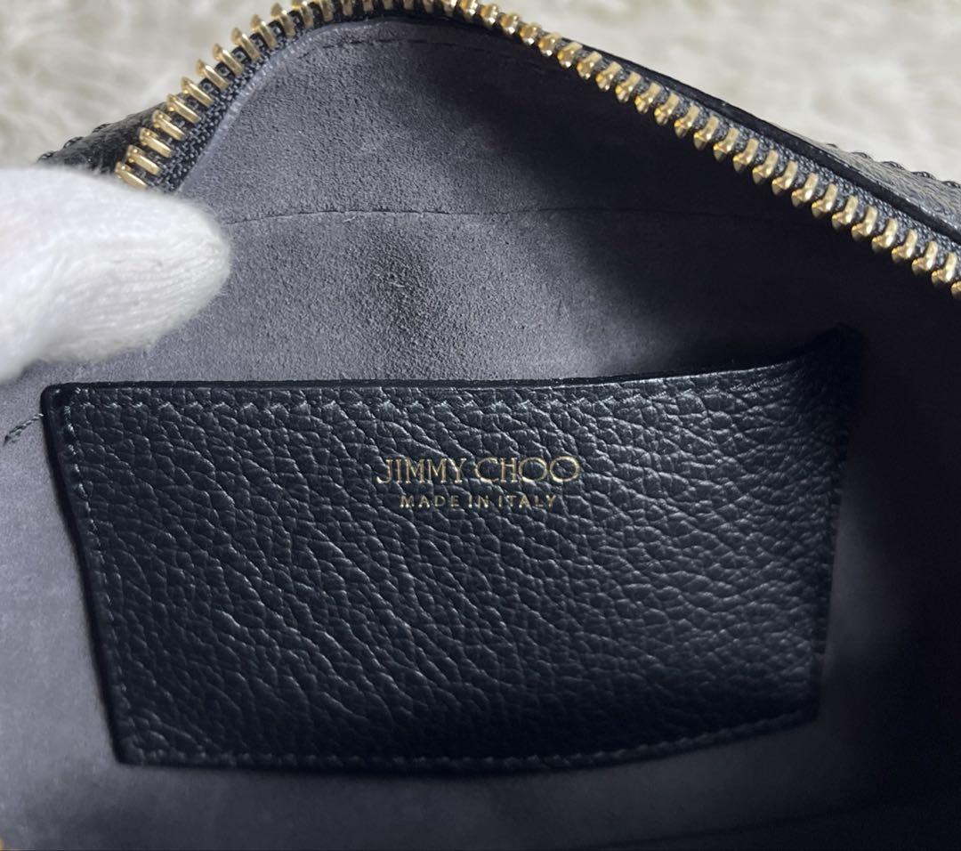 極美品✨JIMMY CHOO カメラバッグ ロゴ金具 ブラック