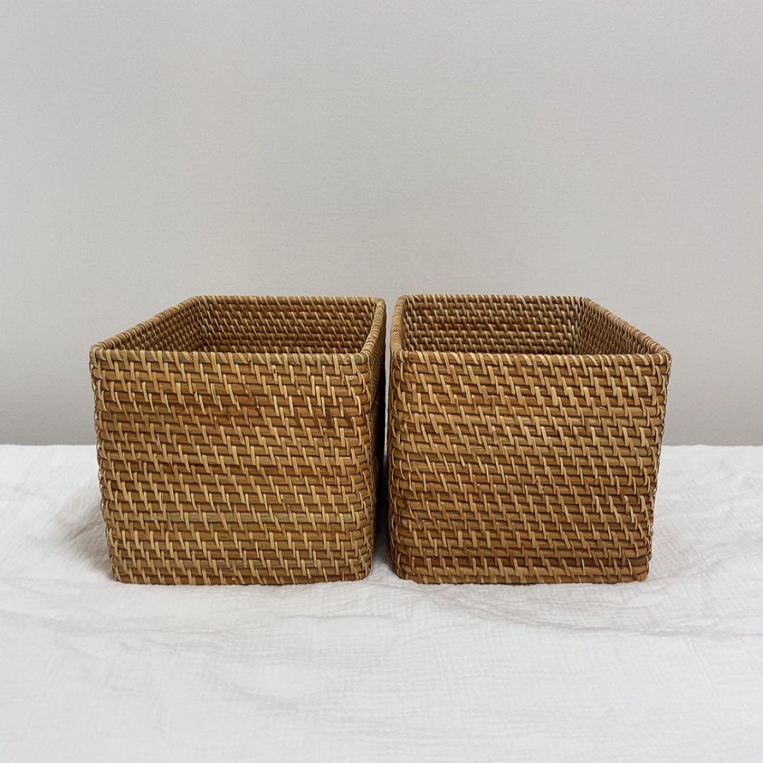 MUJI 長方形バスケット・大 W36×D26×H24cm