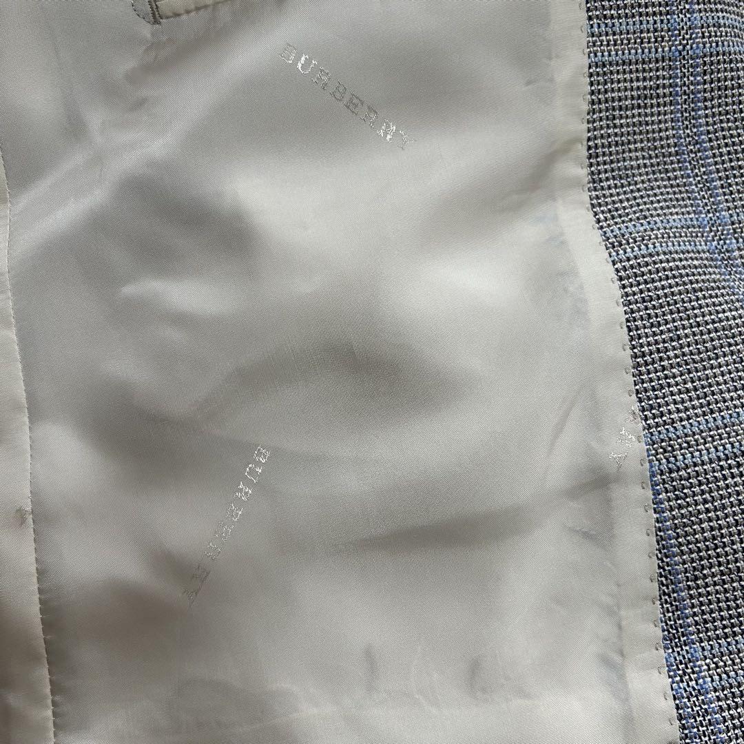 BURBERRY LONDON シルク×リネン ジャケット シャドーロゴ