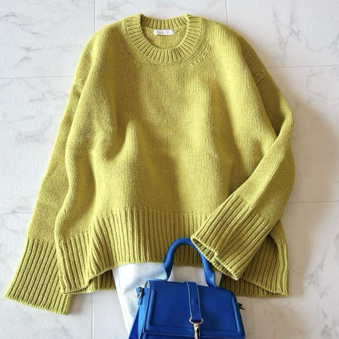 GALERIE VIE / ギャルリーヴィー | ファインウール クルーネックプルオーバー | S | イエローグリーン | レディース :  9p8uqc5ugmwc : KLD ヤフーショッピング店 - 通販 - Yahoo!ショッピング