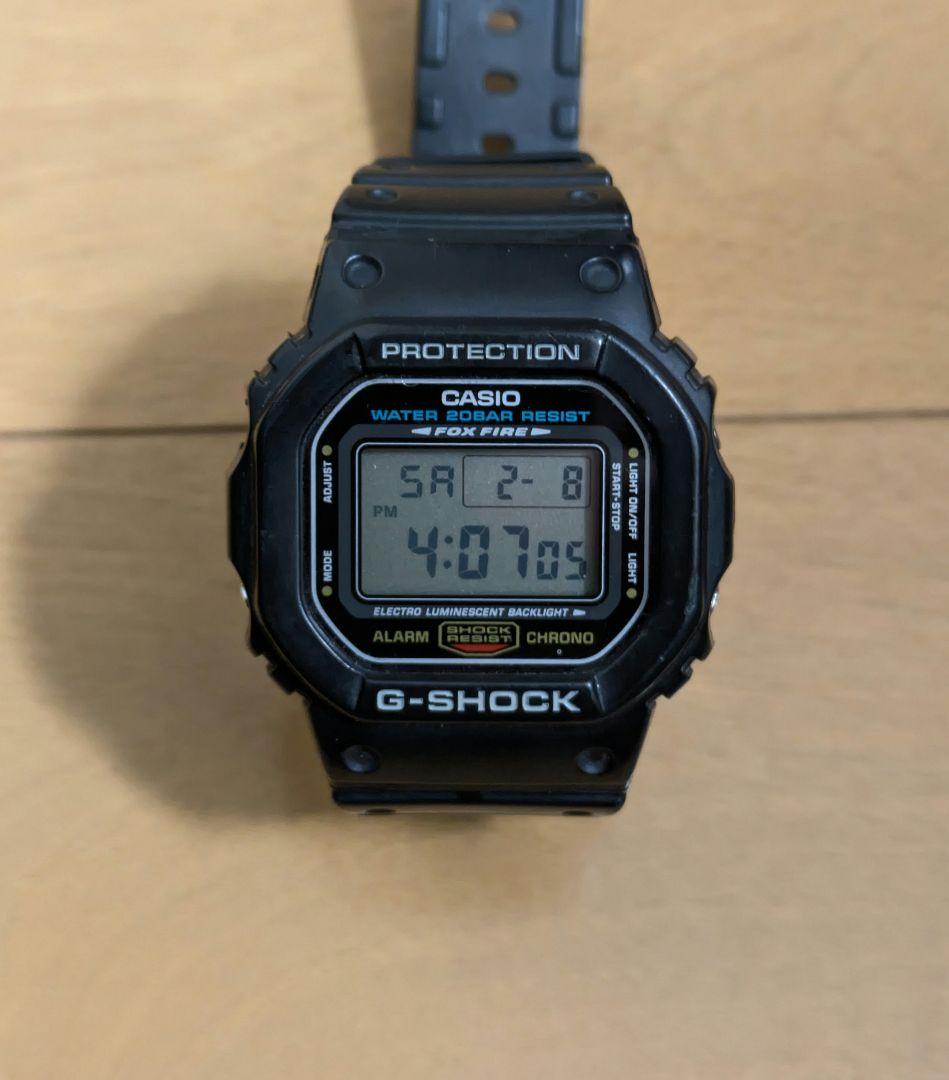 G-SHOCK DW-5600UE-1ブラック 腕時計 中古
