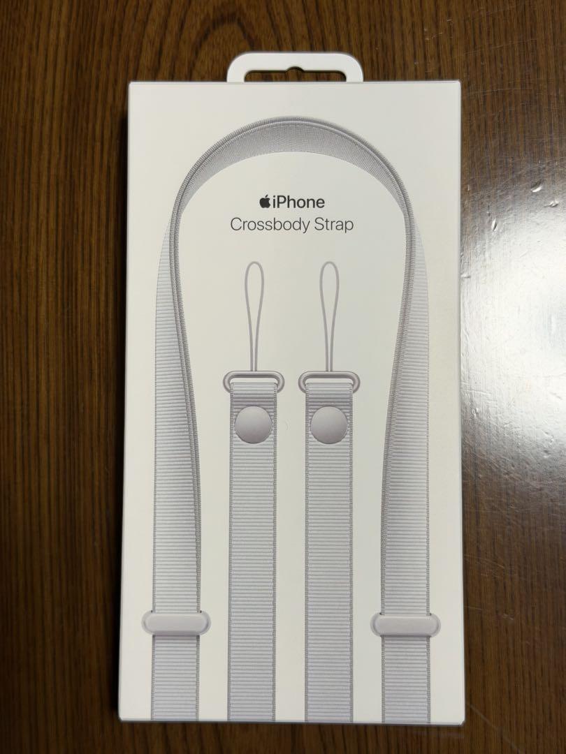 Apple純正 iPhone クロスボディストラップ - ライトグレイ