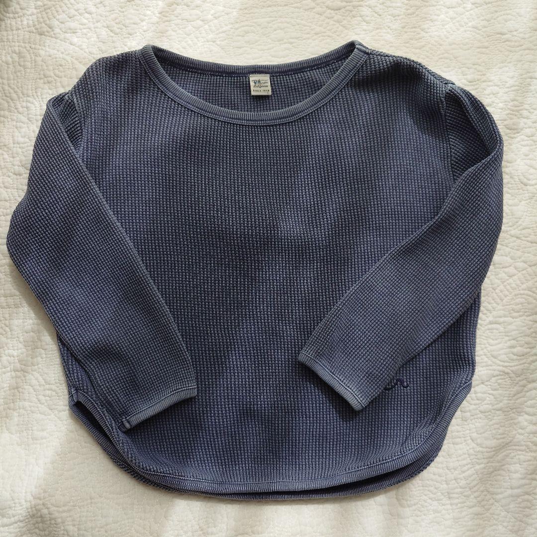ロンハーマンキッズワッフルロンT 新品 パープル