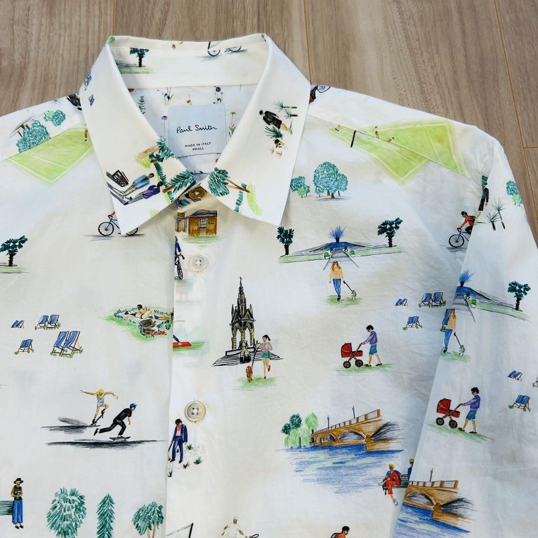 ✨美品✨Paul Smith/ポール・スミス/長袖シャツ/風景プリント/総柄