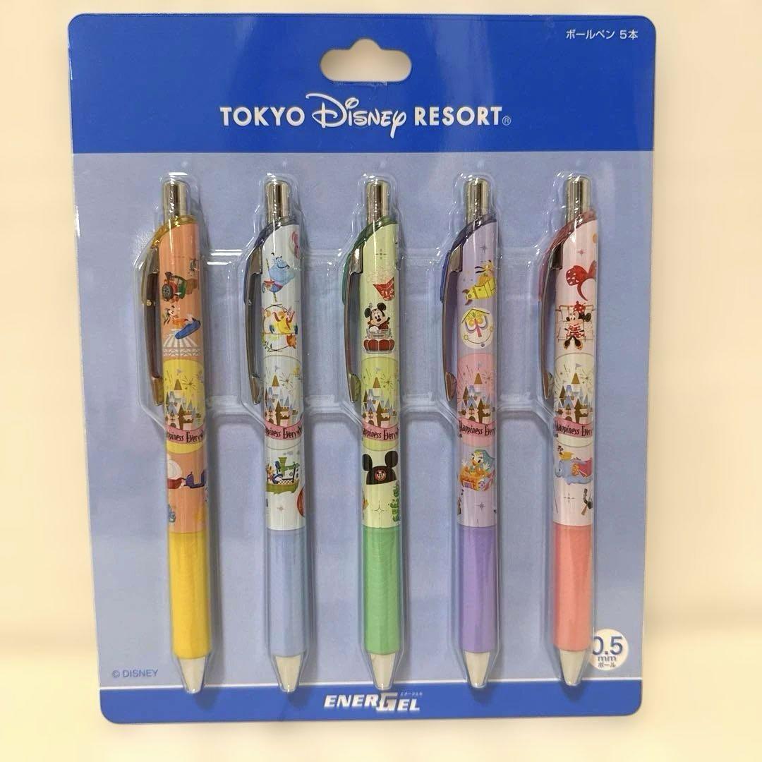 ディズニー ボールペン 0.5mm 5本セットエナージェル - メルカリ