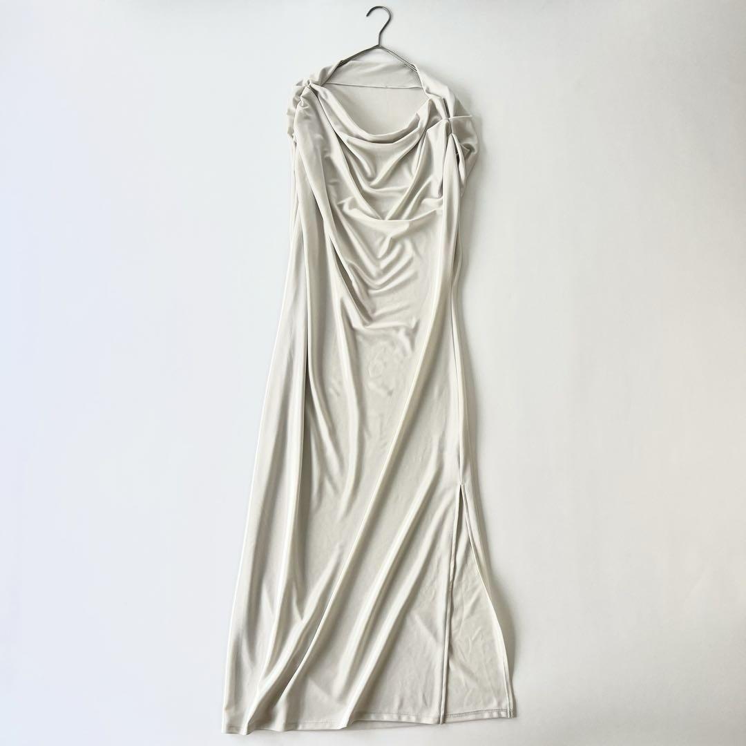 極美品 24SS アニュアンス ドレープデザインカットドレス 極美品 24SS アニュアンス ドレープデザインカットドレス - メルカリ