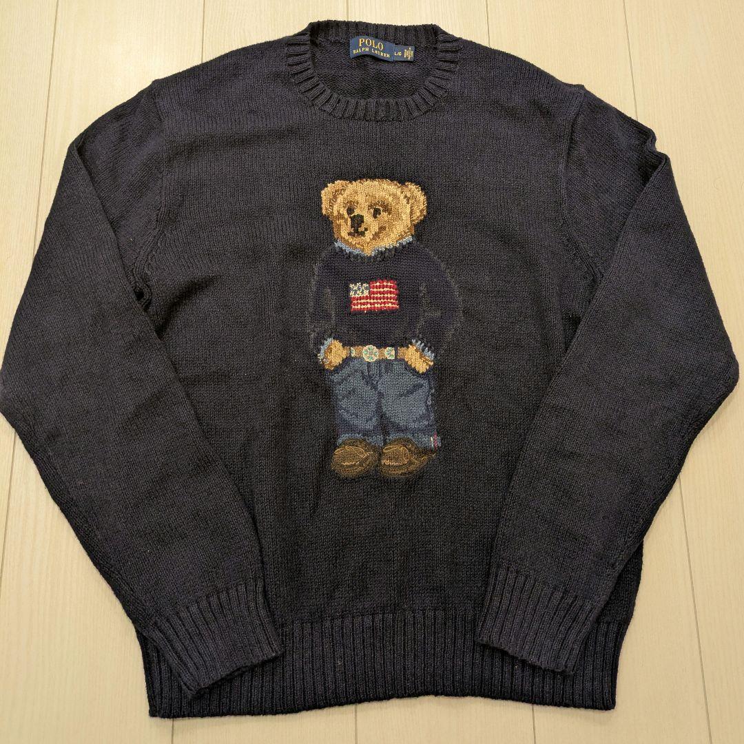 ポロラルフローレン ポロベア セーター フラッグセーターL POLO RALPH LAUREN
