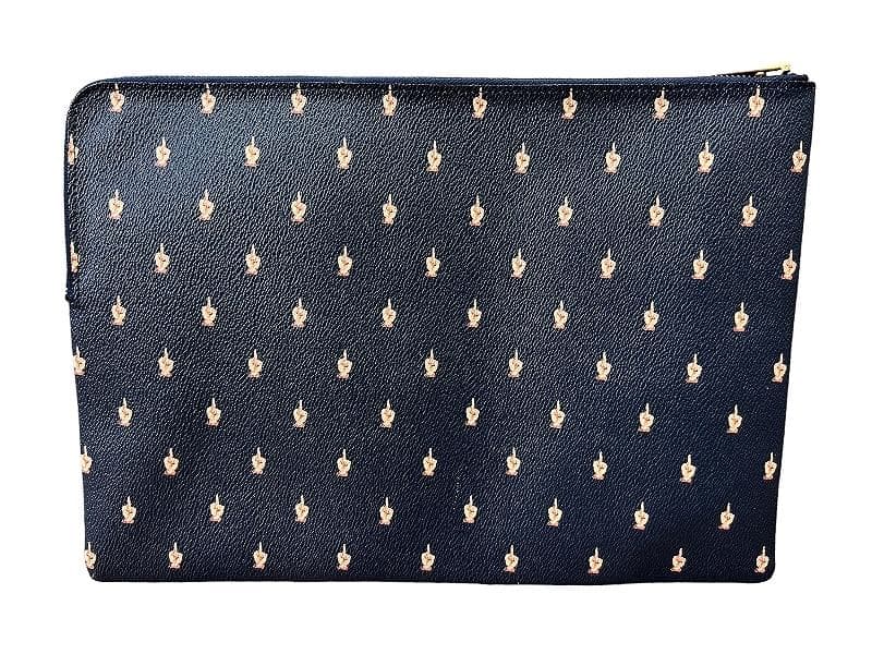 半額半額希少柄 アンダーカバー FUCK FINGER クラッチ セカンド バッグ