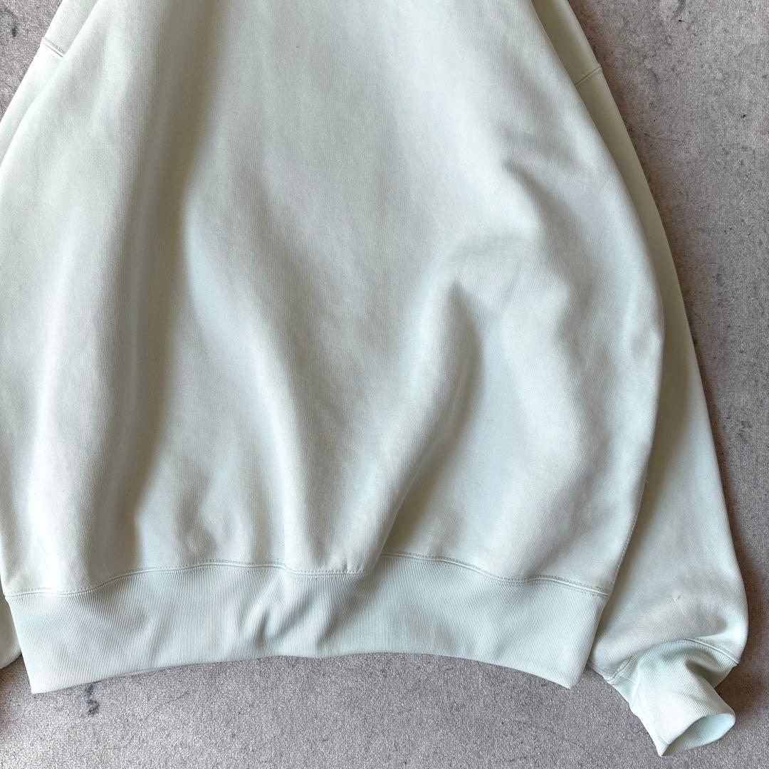 美品 オーラリー サイズ3 ポンチ ダンボール素材 スウェット ミントグリーン