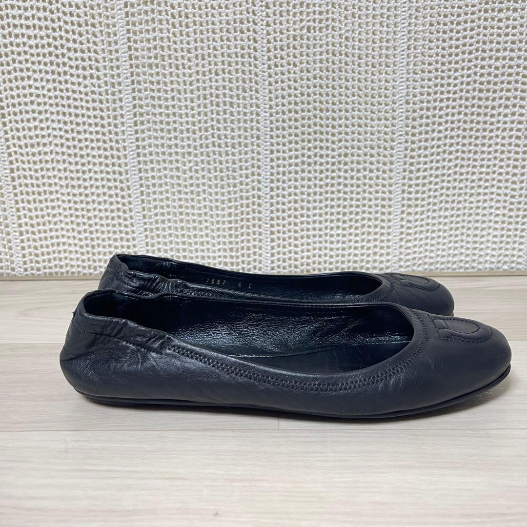 ☆美品☆ フェラガモ ガンチーニ フラット バレエ シューズ レザー製