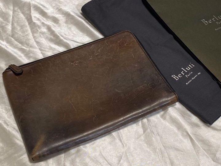 【希少！破格！早い者勝ち】Berluti ベルルッティ クラッチバック ネイビー