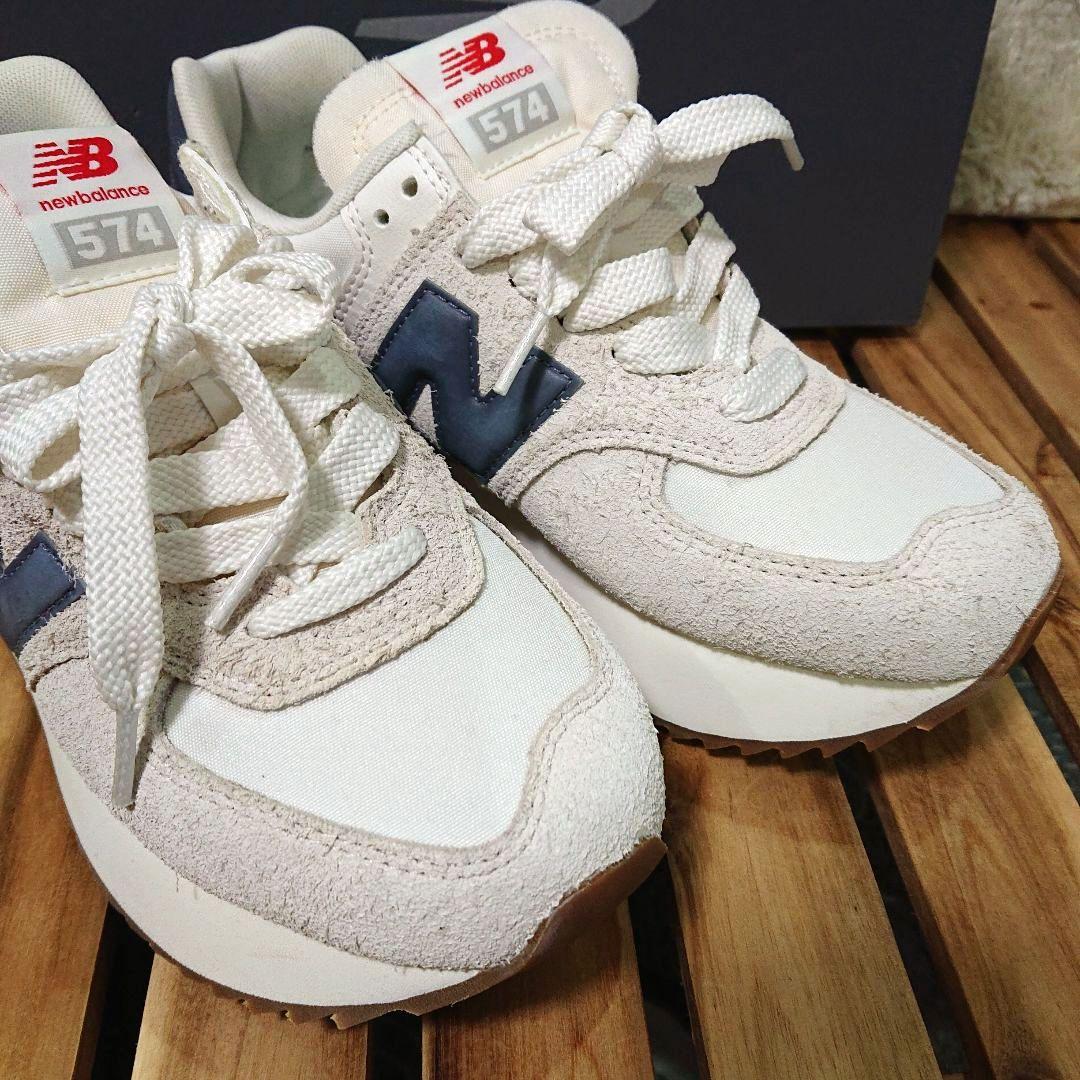 【中古/美品/25.0】♡ニューバランス♡厚底 スニーカー♡WL574ZQA