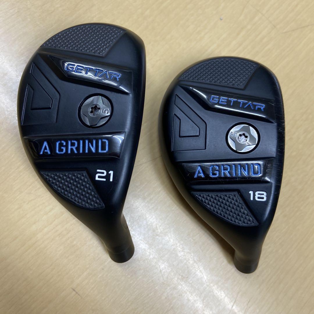 A GRIND GETTAR ユーティリティ 18° 21°セット ヘッドのみ目立った傷や汚れなし