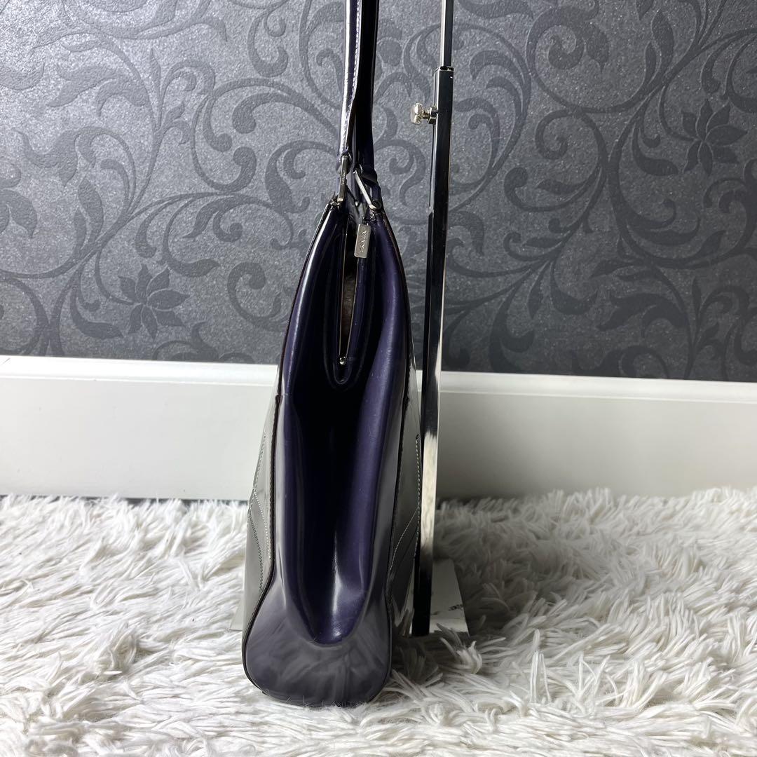 バッグ prada purple patent leather handbag y2k