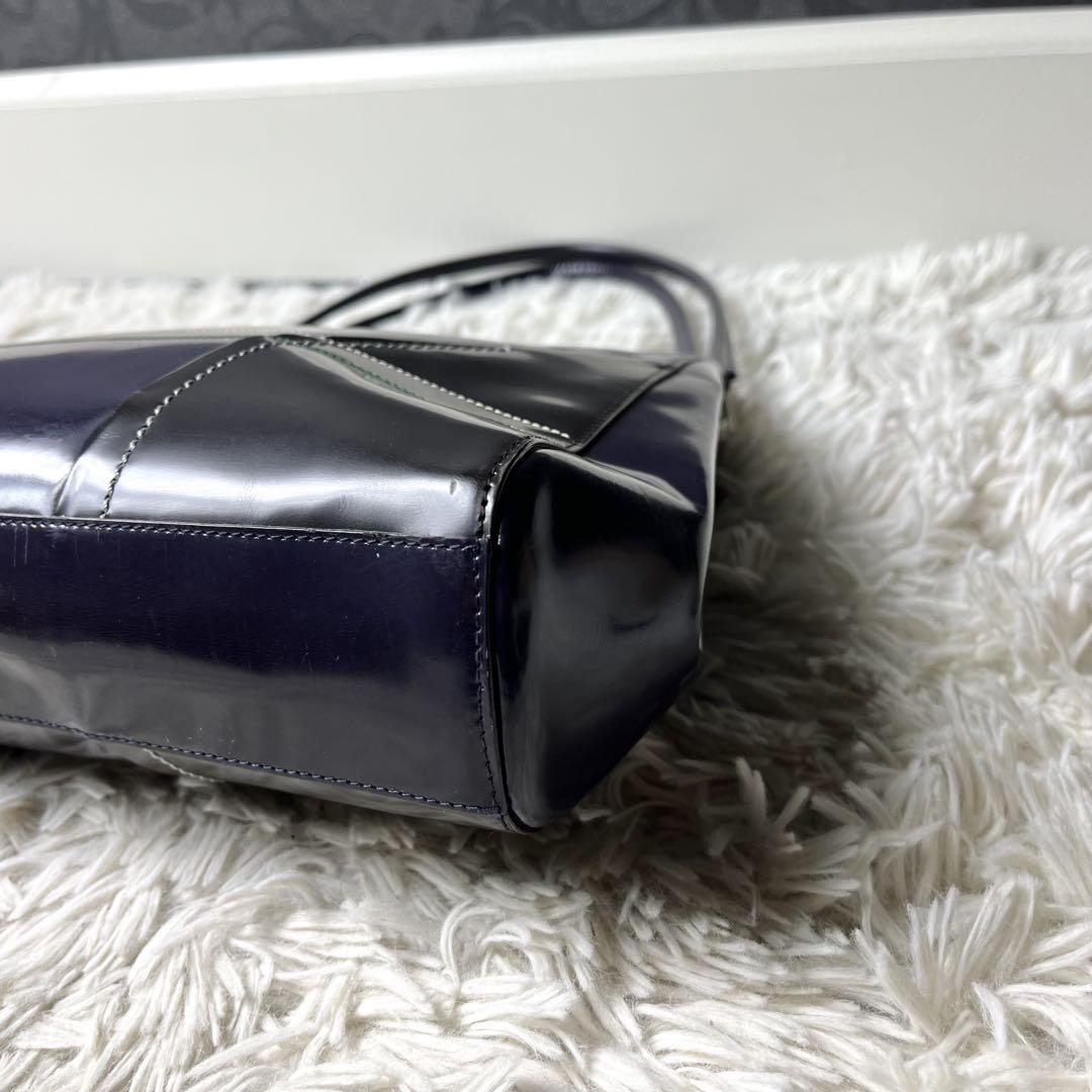 バッグ prada purple patent leather handbag y2k