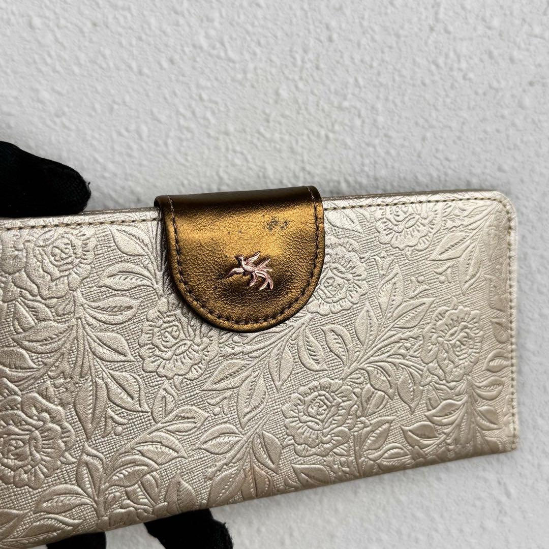 超美品✨京都祇園　香鳥屋　KATORIYA 長財布　型押し　花柄