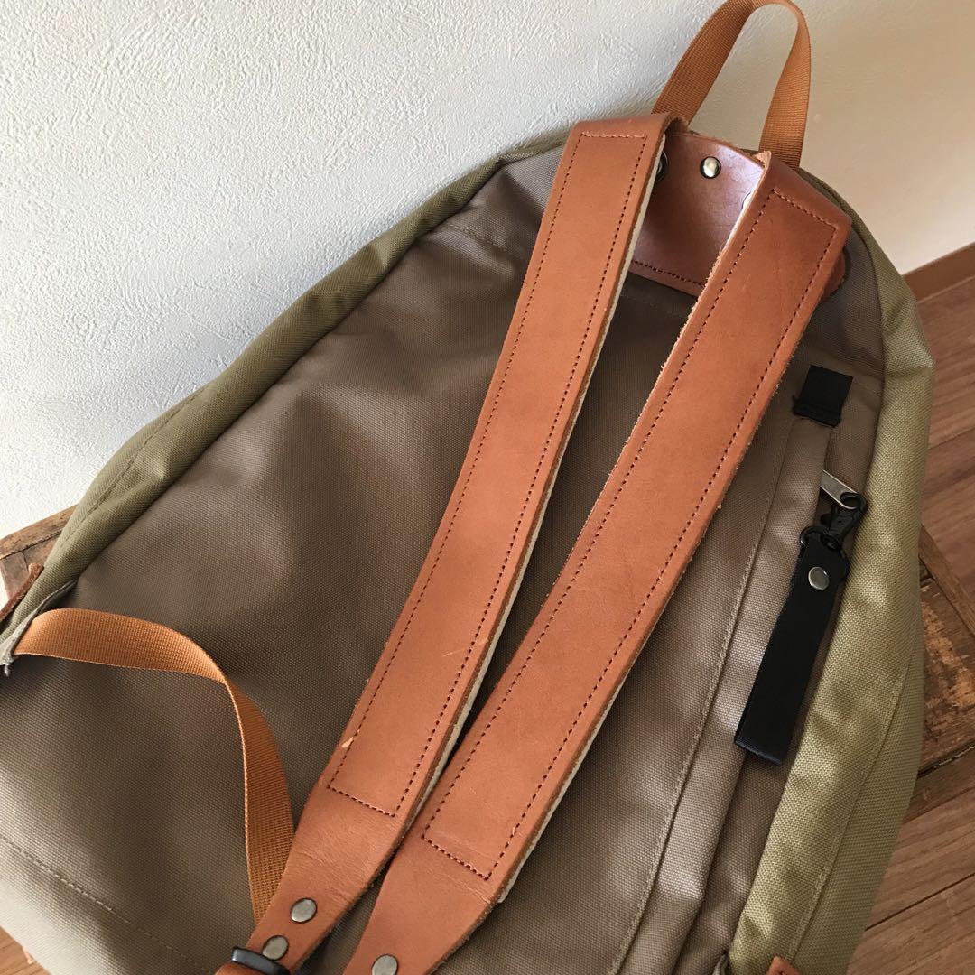 美品 モンベル mont-bell コロラド デイパック リュック 本革